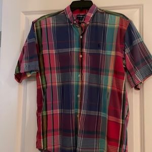 Handsome madras plaid Ralph Lauren shirt